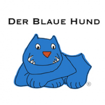 Der blaue Hund hilft Beissunfälle mit Kindern zu vermeiden